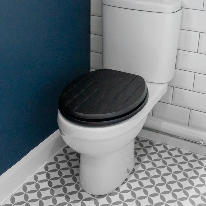 Harbour Housewares Soft Close Wooden Toilet Seat