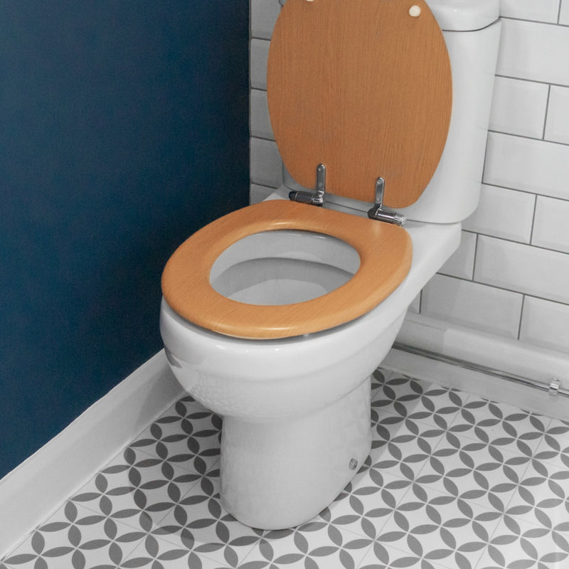 Soft Close Wooden Toilet Seat - By Harbour Housewares
