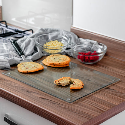 Harbour Housewares Classic Glass Placemat 400x300mm - Clear