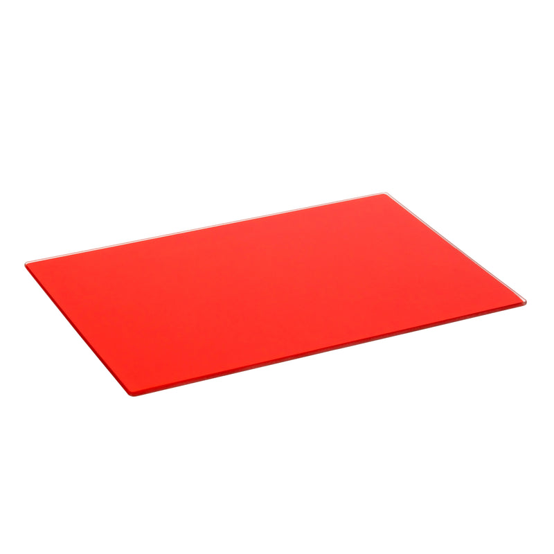Harbour Housewares Classic Glass Placemat 400x300mm - Red