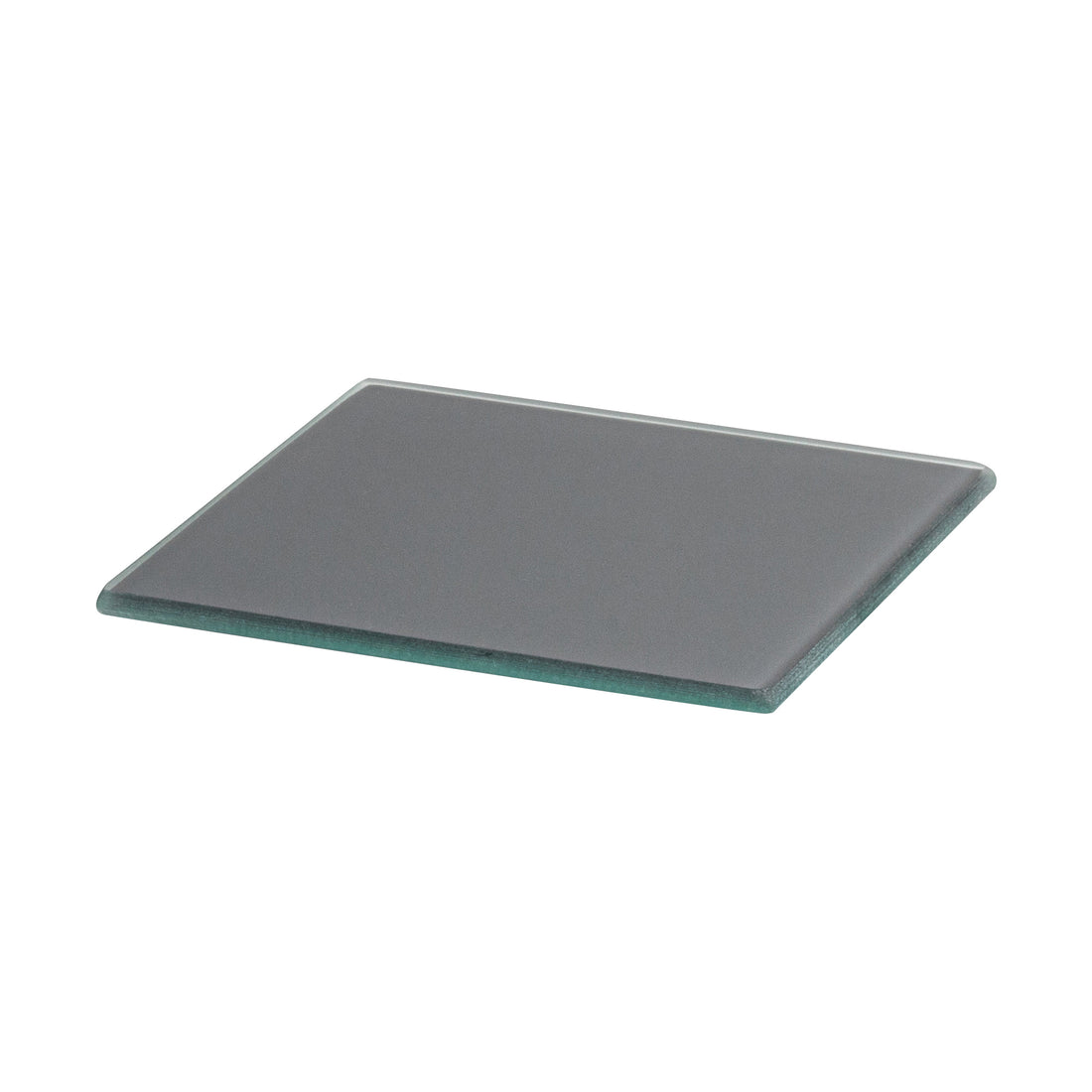 Harbour Housewares Glass Coaster - Square - Grey - 10cm