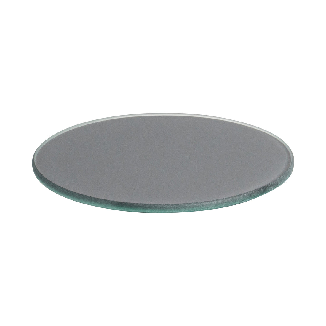 Harbour Housewares Glass Coaster - Round - Grey - 10cm