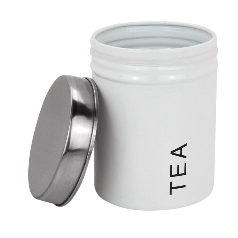 white tea coffee sugar canisters