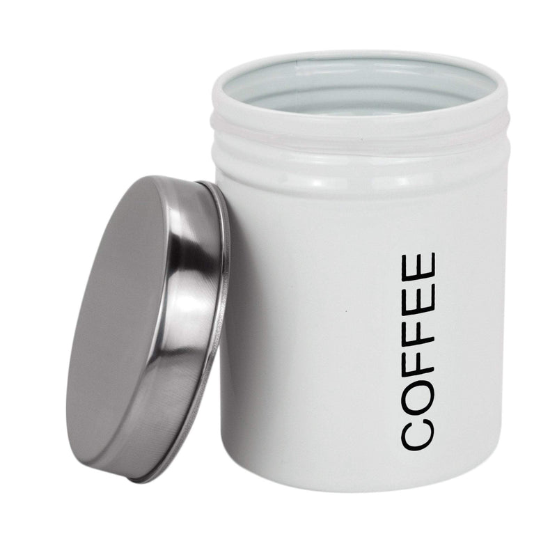 white tea coffee sugar canisters