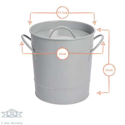 Harbour Housewares Ice Bucket with Lid &amp; Scoop