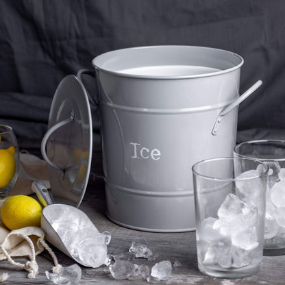 Harbour Housewares Ice Bucket with Lid &amp; Scoop