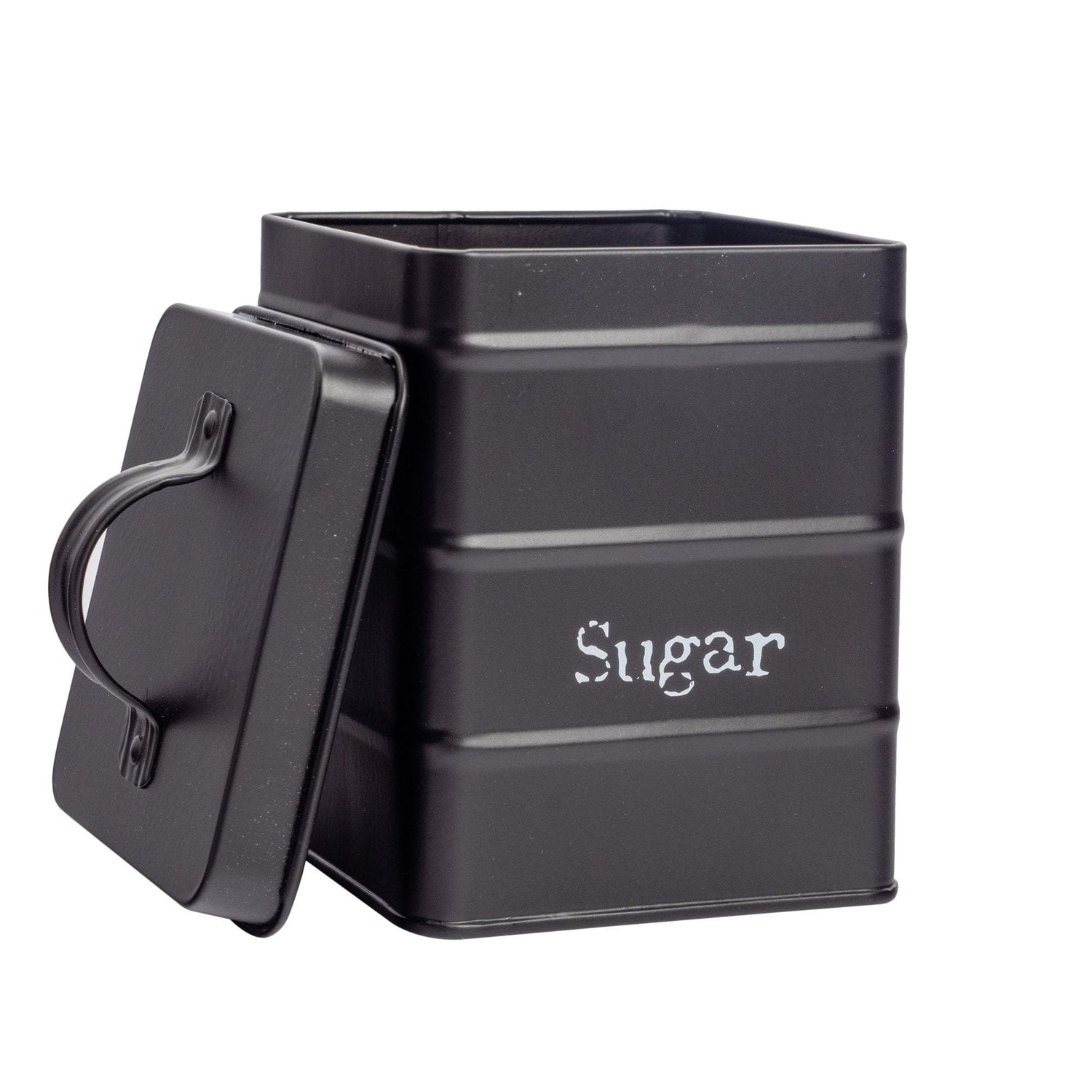 Harbour Housewares Vintage Metal Kitchen Sugar Canister with Lid