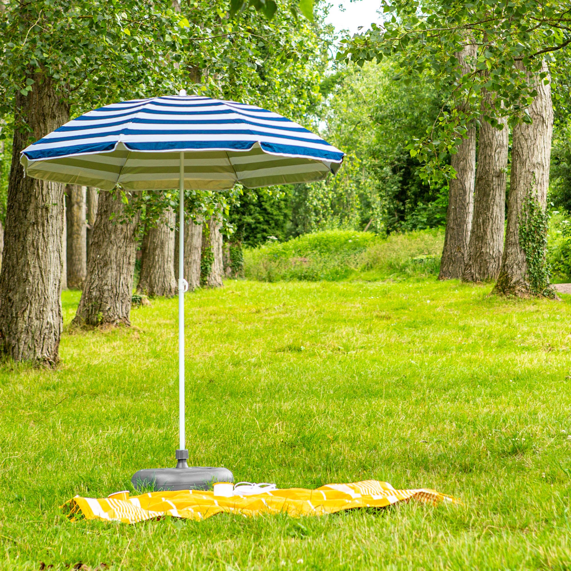 Plastic Fillable Parasol Base - 20 Litre - Grey