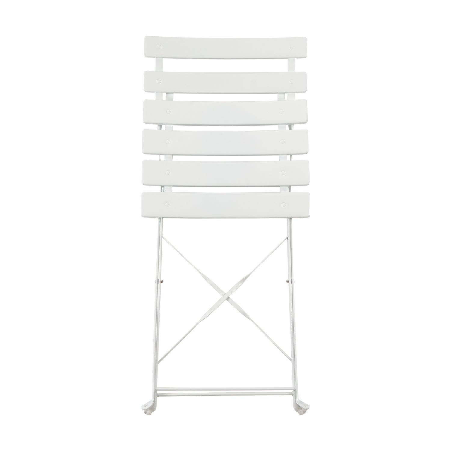 Harbour Housewares 3 Piece Sussex Bistro Set - Square - White