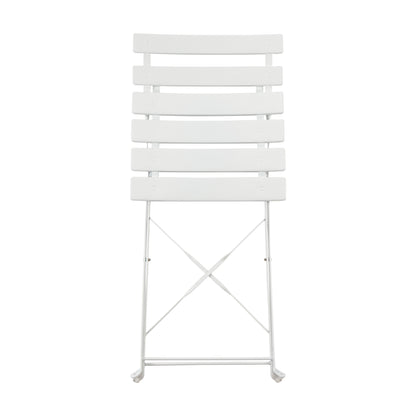 Harbour Housewares 3 Piece Sussex Bistro Set - Square - White