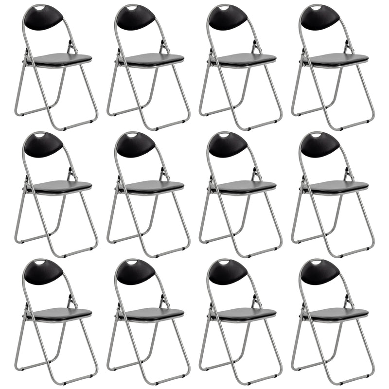 Harbour Housewares Black Padded, Folding, Desk Chair - Pallet of 108