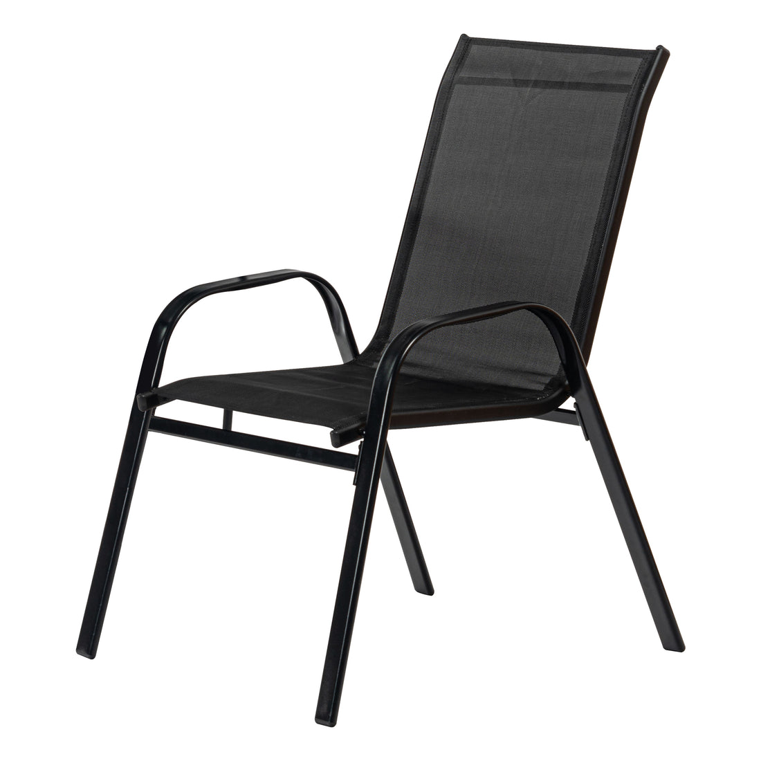 Harbour Housewares Texteline Canvas Garden Chair - Black