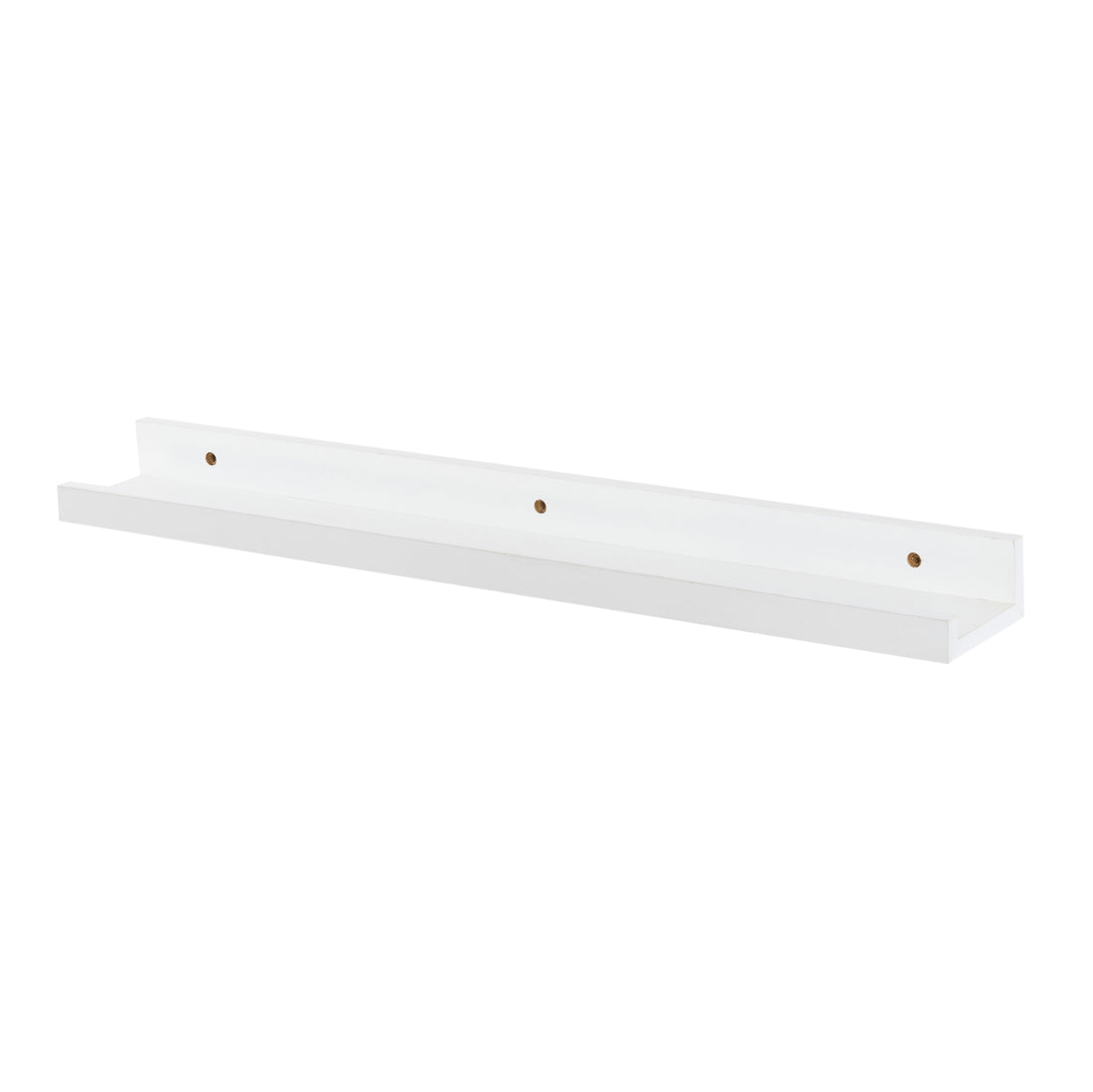 Harbour Housewares Wooden Wall Picture Ledge Shelf Shelves - 56cm - White