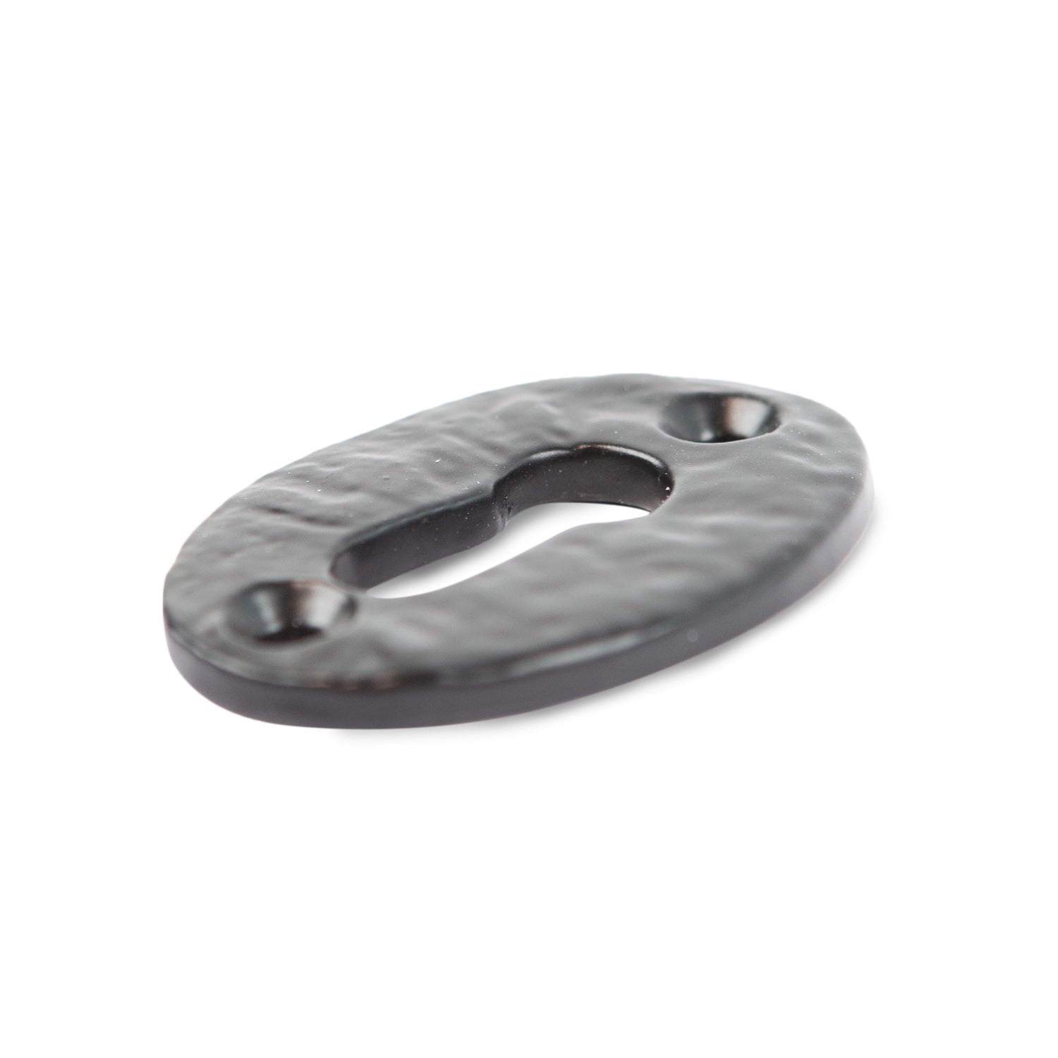 Rustic Escutcheon Plate - W35mm x H50mm - Black