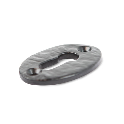 Rustic Escutcheon Plate - W35mm x H50mm - Black