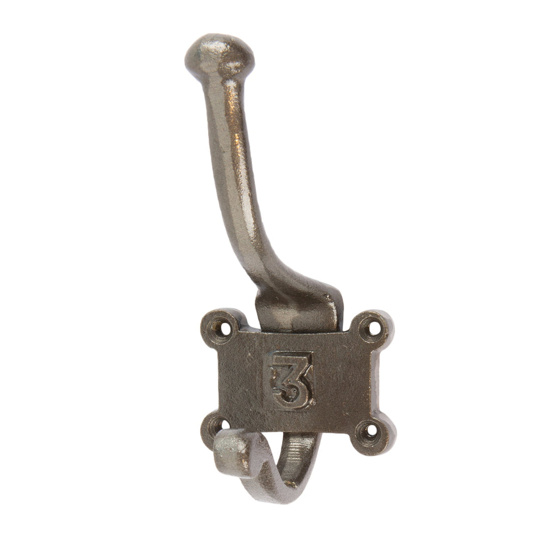Number 3 Cast Iron 50 x 115mm Double Wall Hook