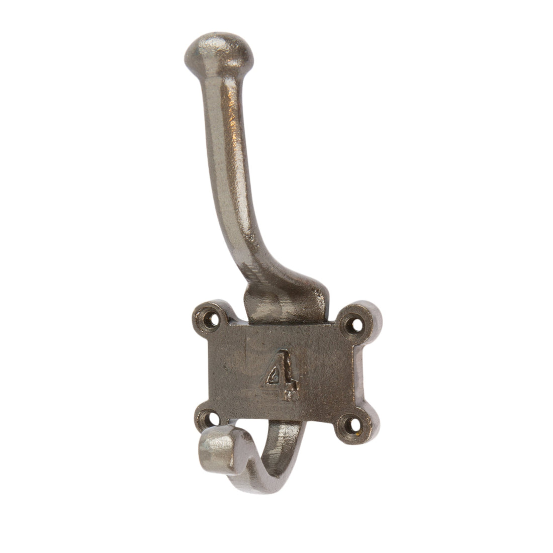 Number 4 Cast Iron 50 x 115mm Double Wall Hook