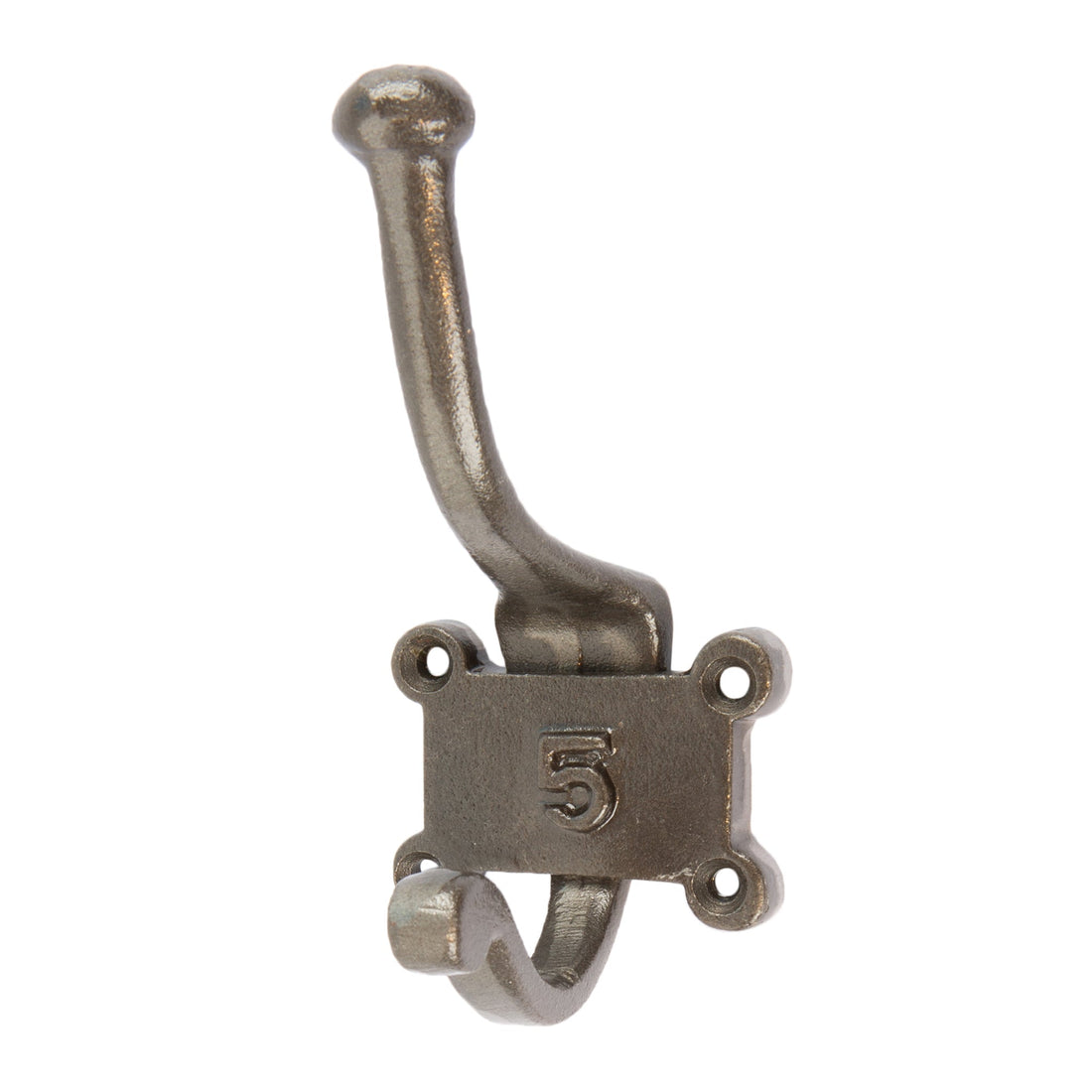 Number 5 Cast Iron 50 x 115mm Double Wall Hook