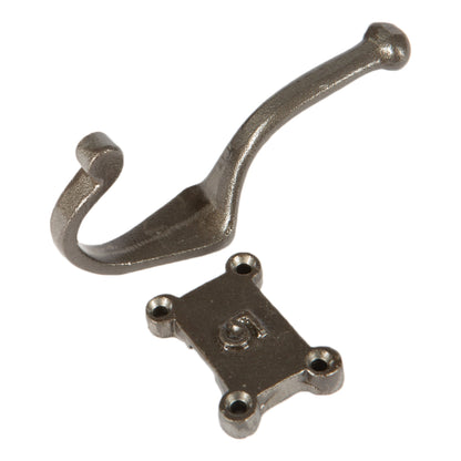 Number 5 Cast Iron 50 x 115mm Double Wall Hook