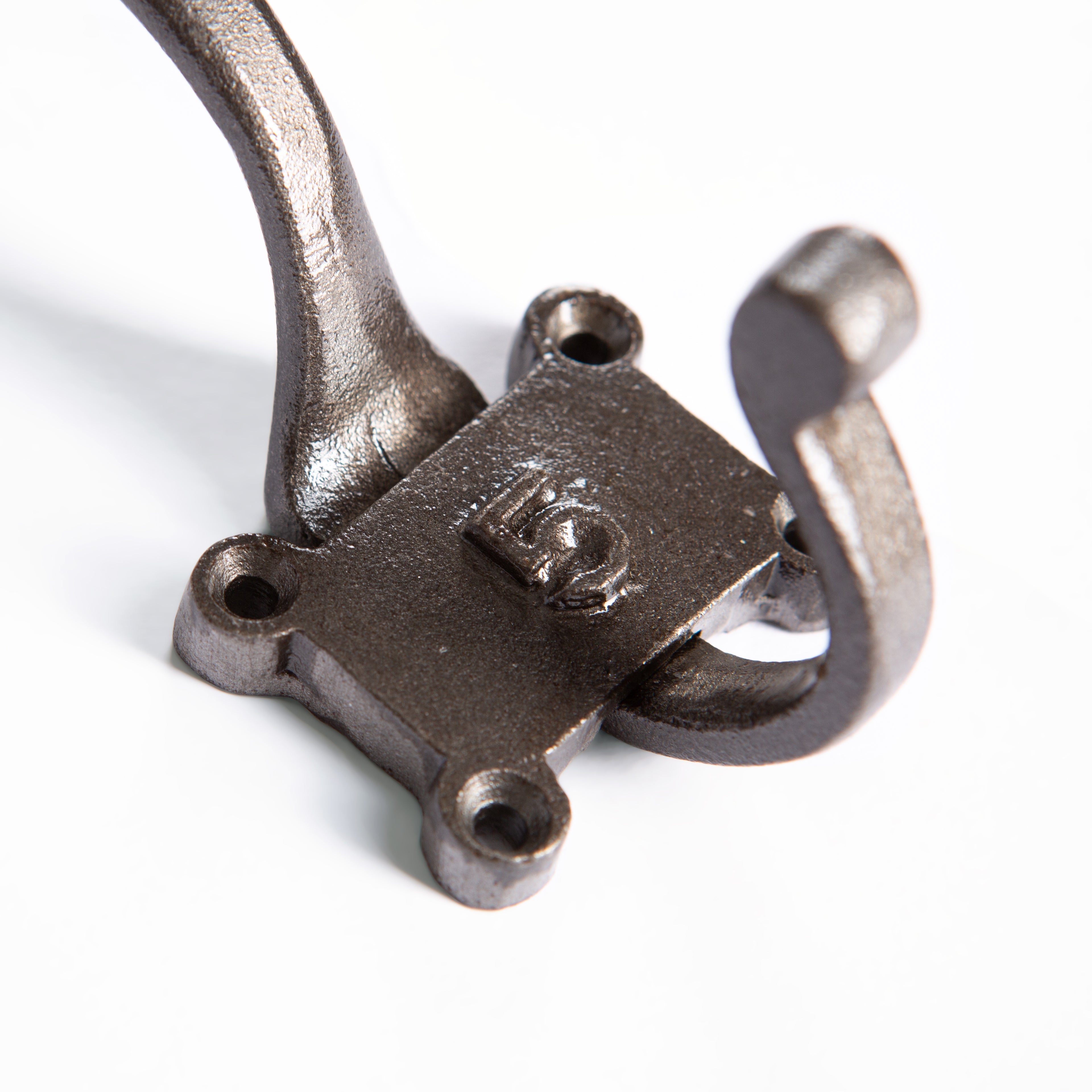 Number 5 Cast Iron 50 x 115mm Double Wall Hook