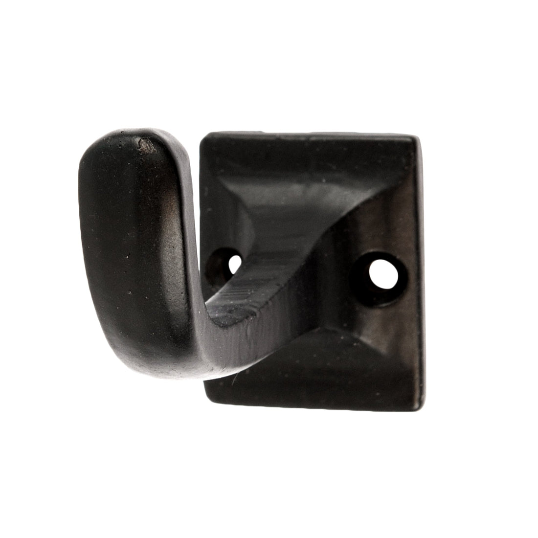 Square Back Curved Hook - W30mm x H45mm - Black