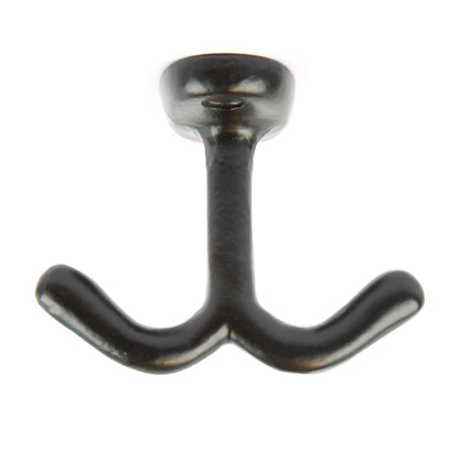 Double Ceiling Hook - W80mm x H60mm - Black
