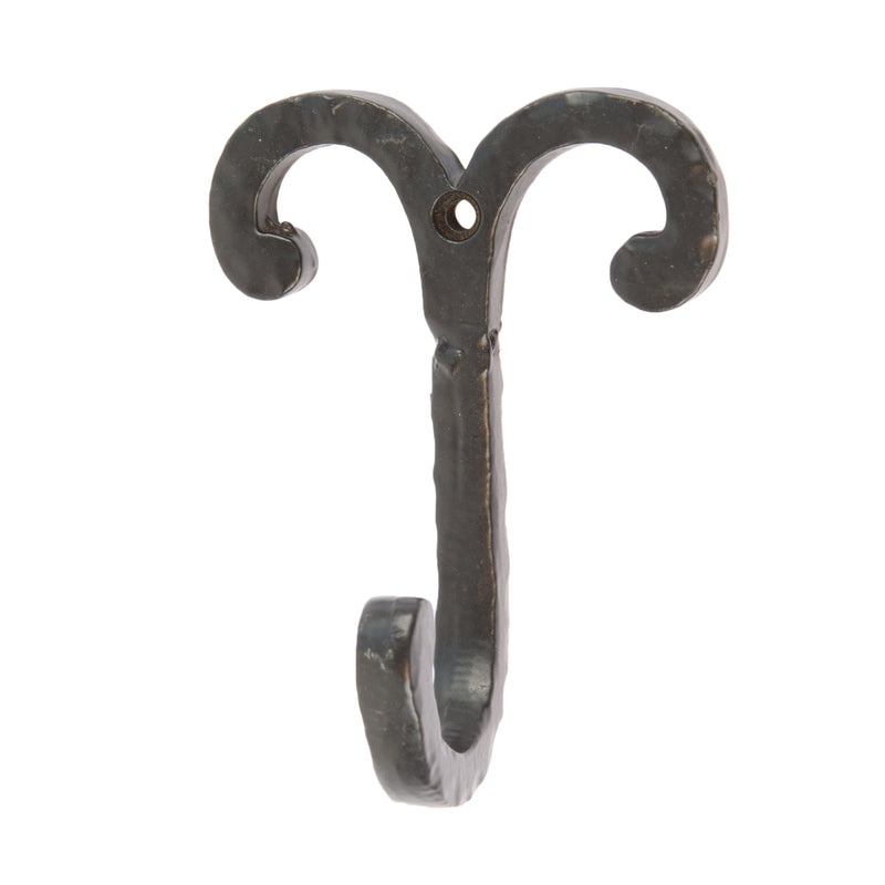 Wire Coat Hook - W70mm x H90mm - Black