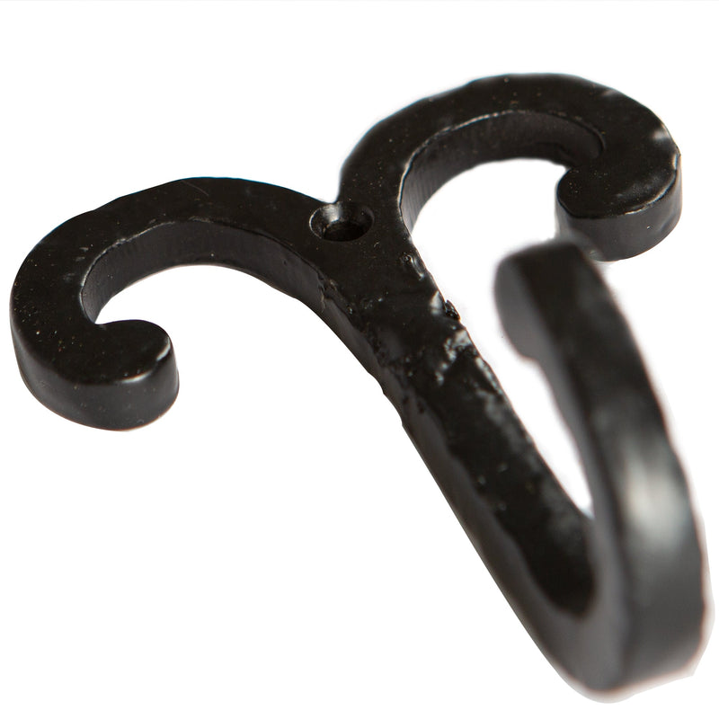 Wire Coat Hook - W70mm x H90mm - Black