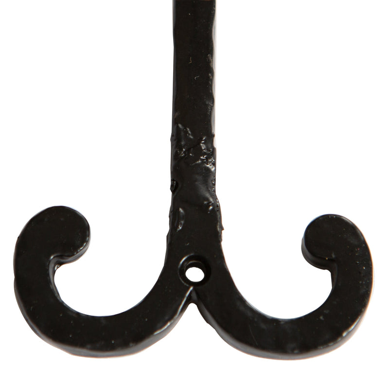 Wire Coat Hook - W70mm x H90mm - Black