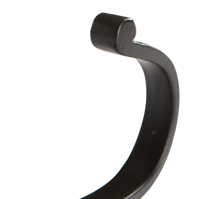 Fleur De Lis Coat Hook - W50mm x H120mm - Black