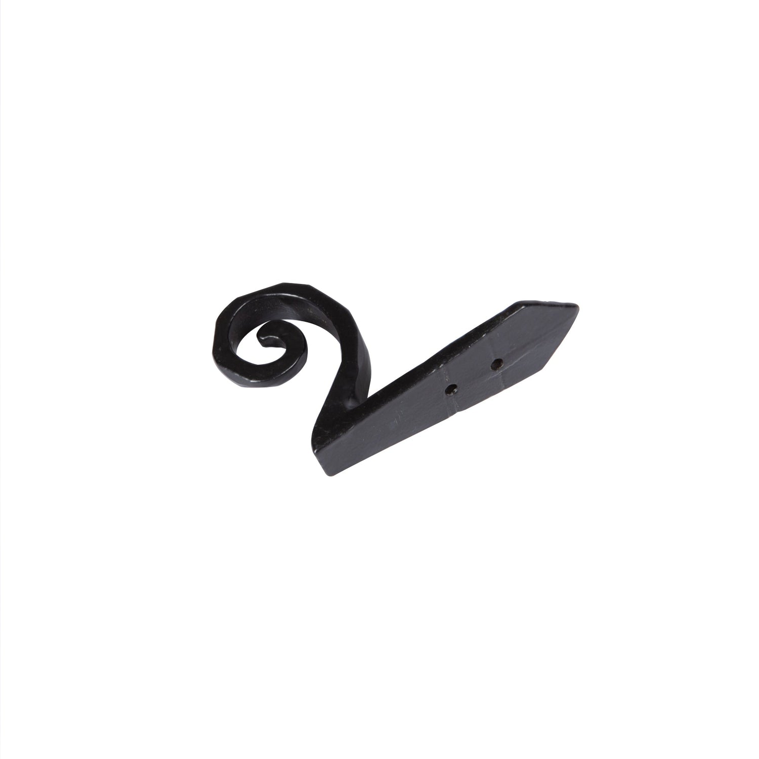 Hammered Scroll Hook - W30mm x H95mm - Black