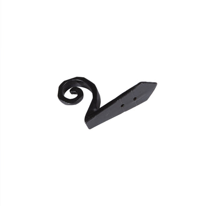 Hammered Scroll Hook - W30mm x H95mm - Black