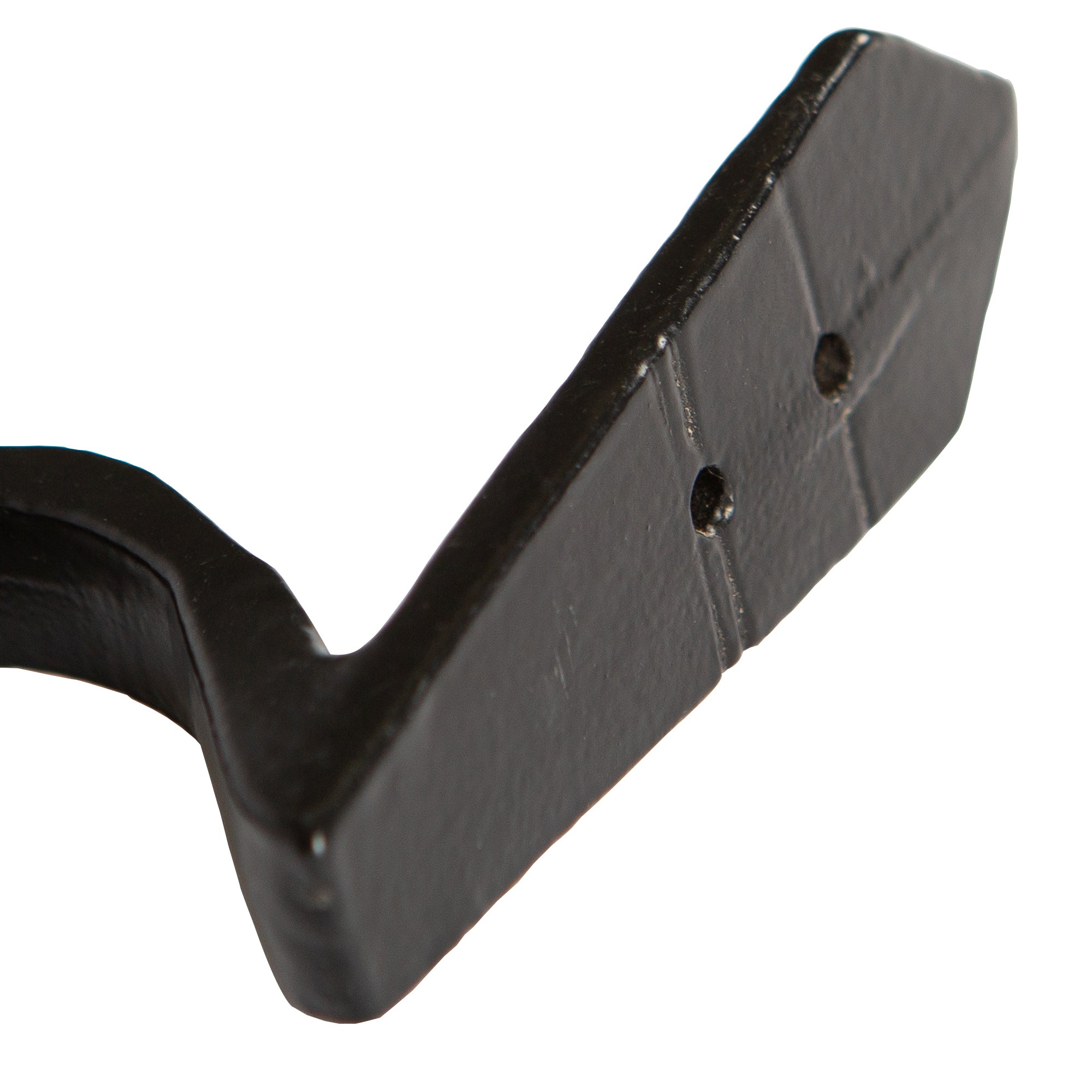 Hammered Scroll Hook - W30mm x H95mm - Black