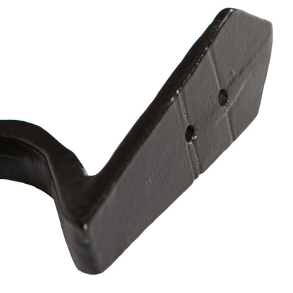 Hammered Scroll Hook - W30mm x H95mm - Black
