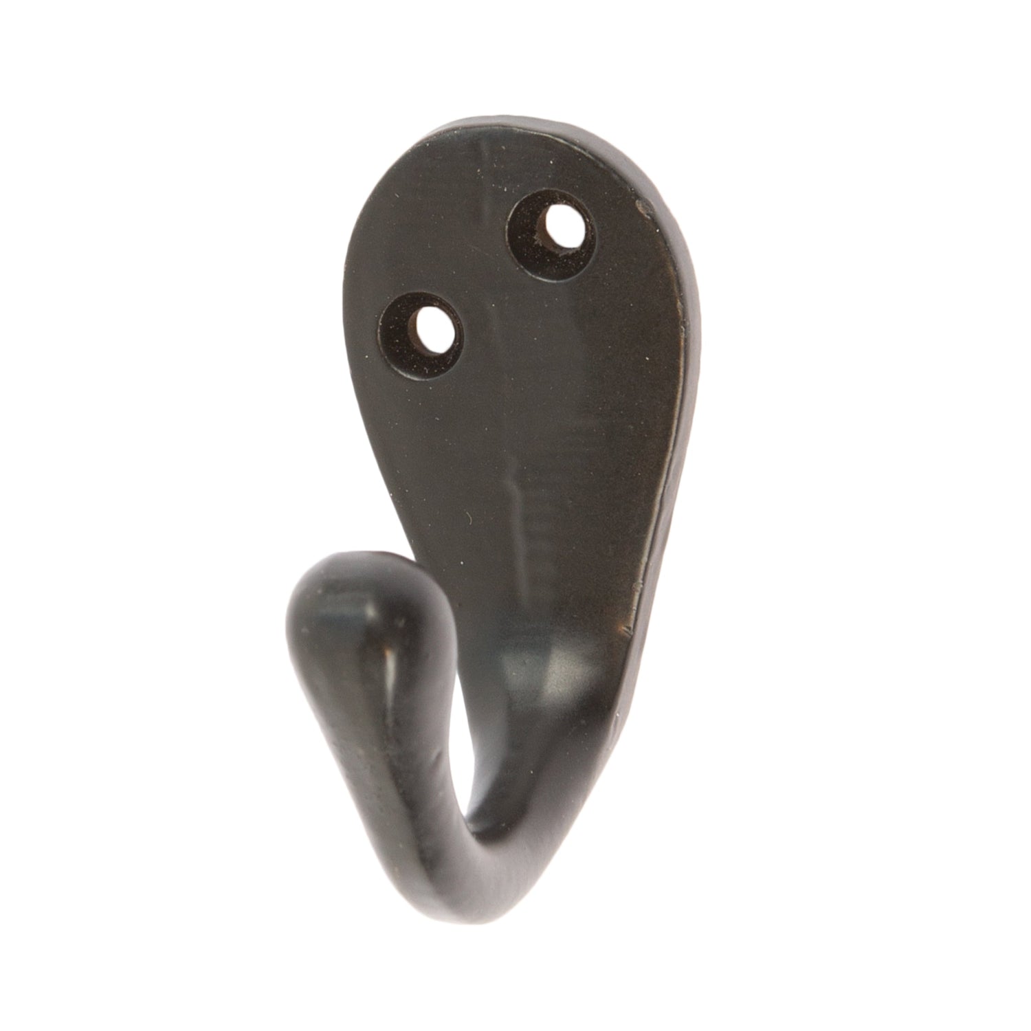 Narrow Single Robe Hook - W30mm x H55mm - Black