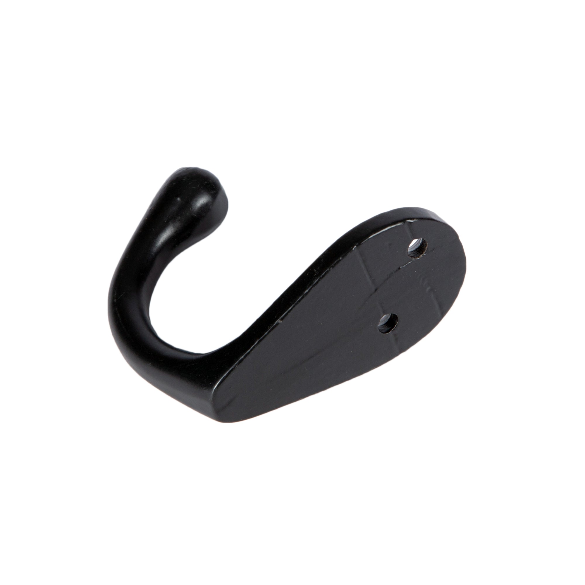 Narrow Single Robe Hook - W30mm x H55mm - Black
