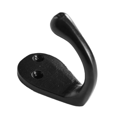 Narrow Single Robe Hook - W30mm x H55mm - Black