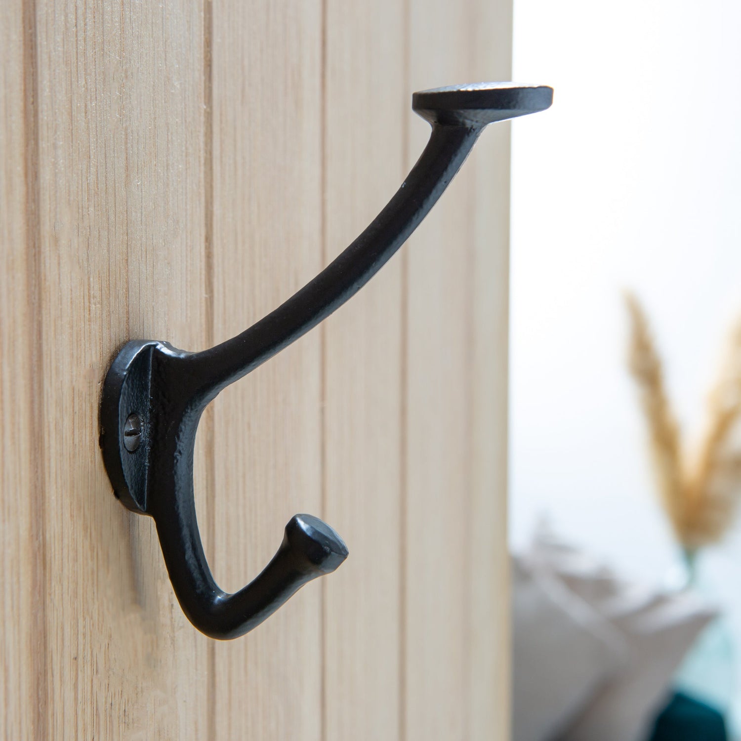 Bowler and Coat Hook - W35mm x H115mm - Black