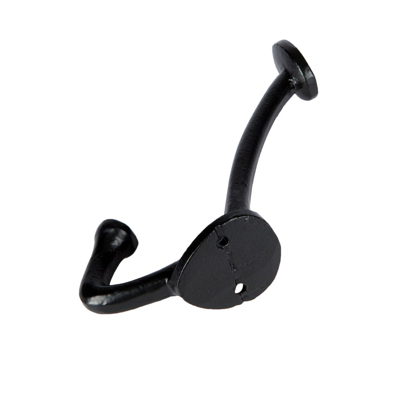 Bowler and Coat Hook - W35mm x H115mm - Black