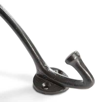 Bowler and Coat Hook - W35mm x H115mm - Black