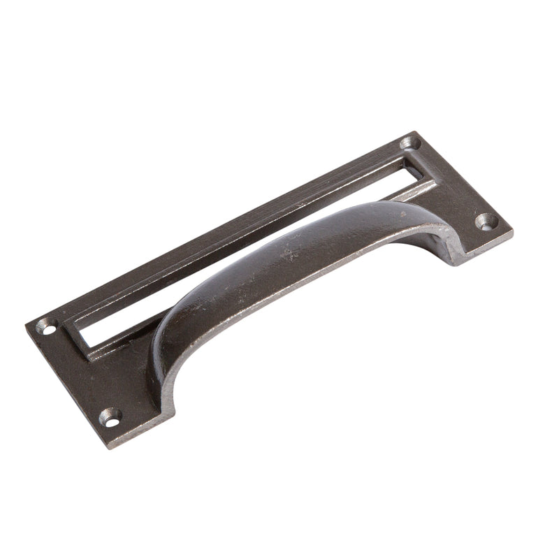 Filing Cabinet Drawer Pull with Card Frame - W130mm x H50mm