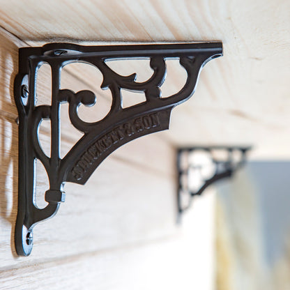 Ornate Iron Shelf Bracket - D120mm