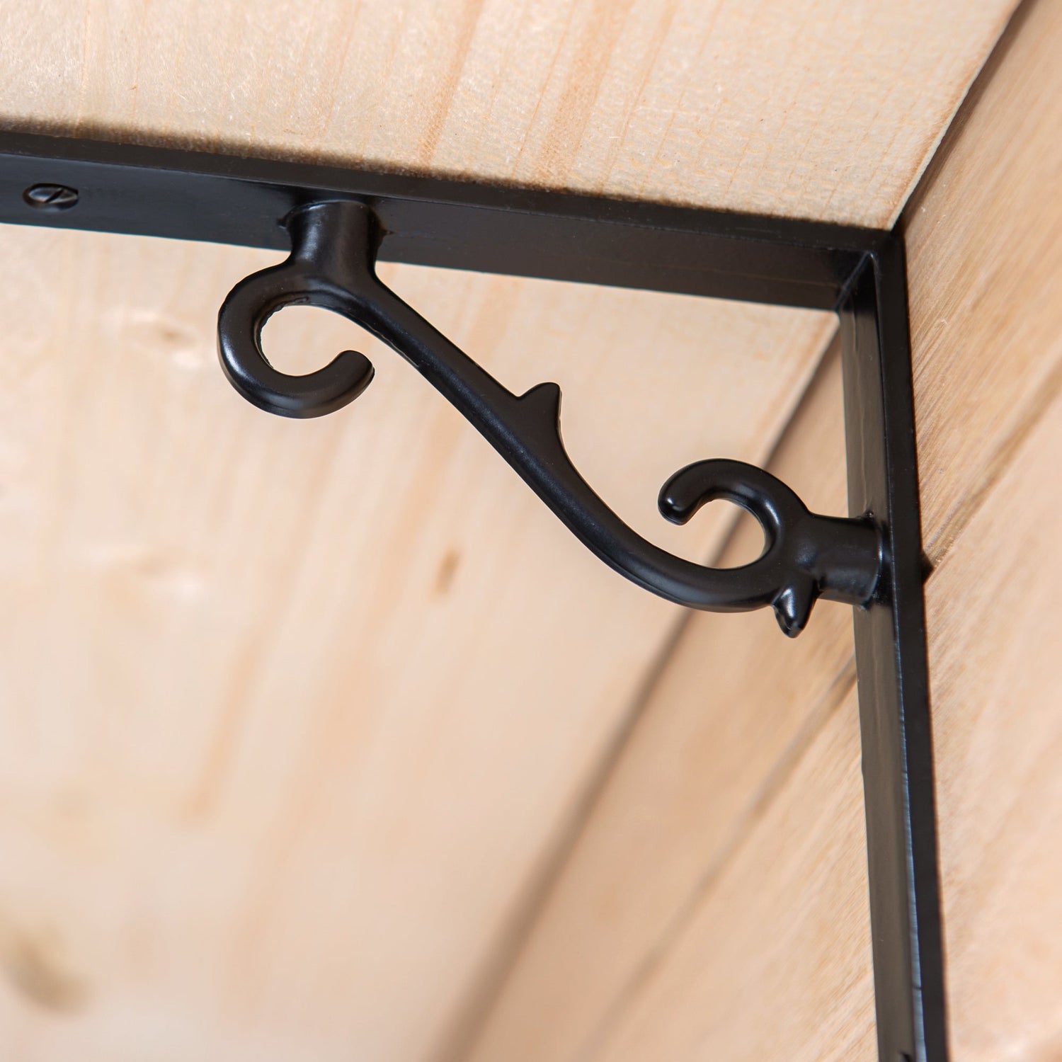 Scroll Iron Shelf Bracket - D155mm