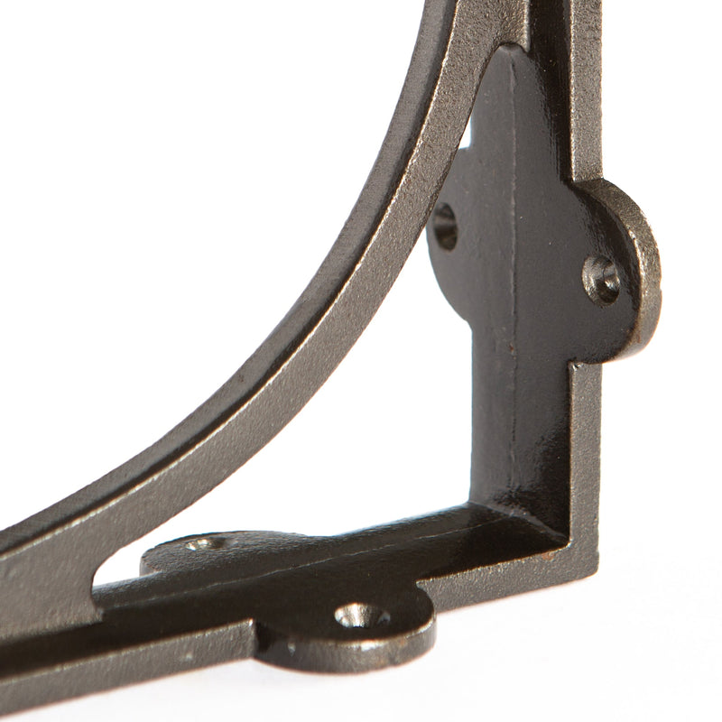 Curved Iron Shelf Bracket - D150mm