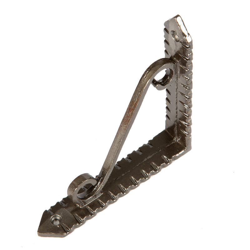 Notched Scroll Iron Shelf Bracket - D105mm
