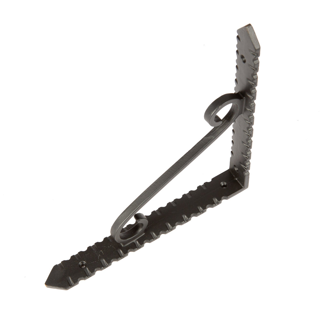 Notched Scroll Iron Shelf Bracket - D205mm