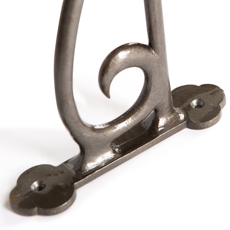 Wrought Iron Hanging Basket Hook - H145mm - Raw