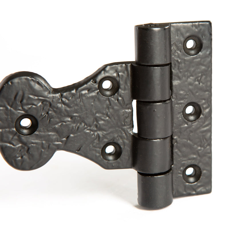 235mm Black Fleur De Lis T-Hinge - By Hammer & Tongs