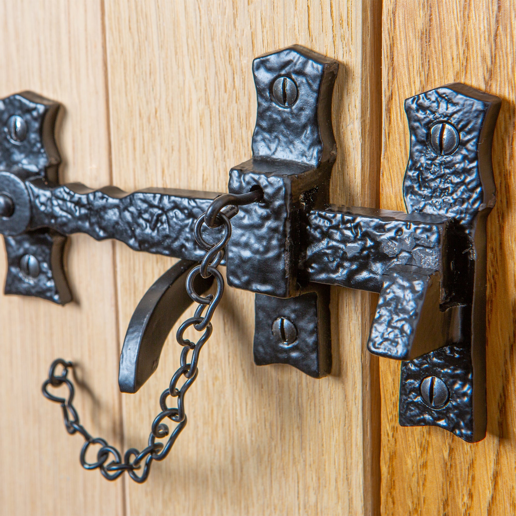 195mm Black Rustic Suffolk Latch