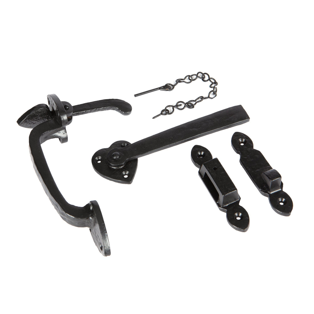 195mm Black Arrowhead Suffolk Latch